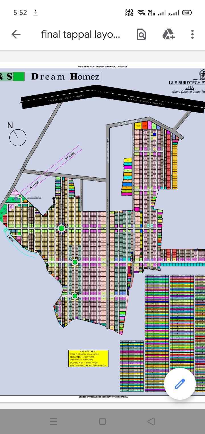 Best plot option near Jewer Airport tappal