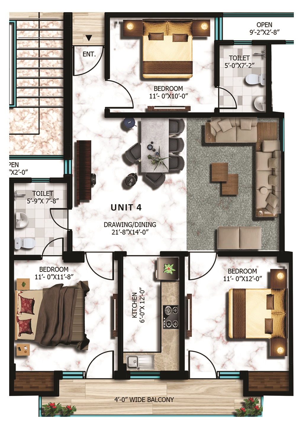 Red Beryl Apartment