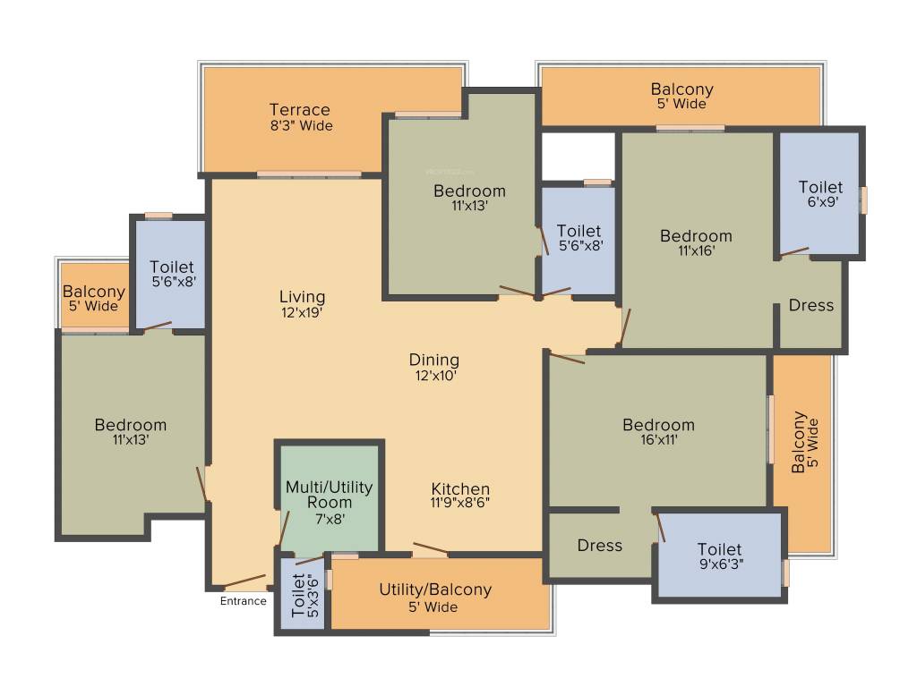 3-bhk apartment flat for sale in shanti-kunj delhi