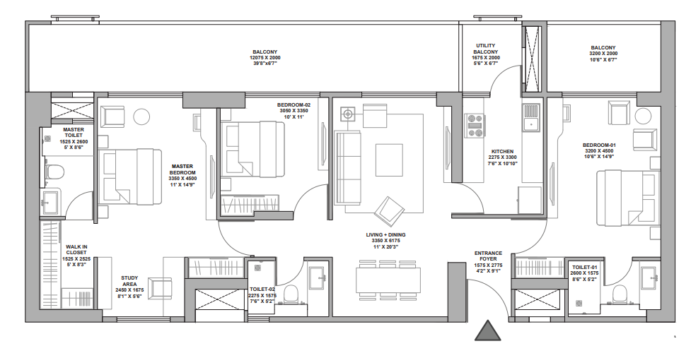 3 BHK Apartment in Godrej Prima, Okhla New Delhi