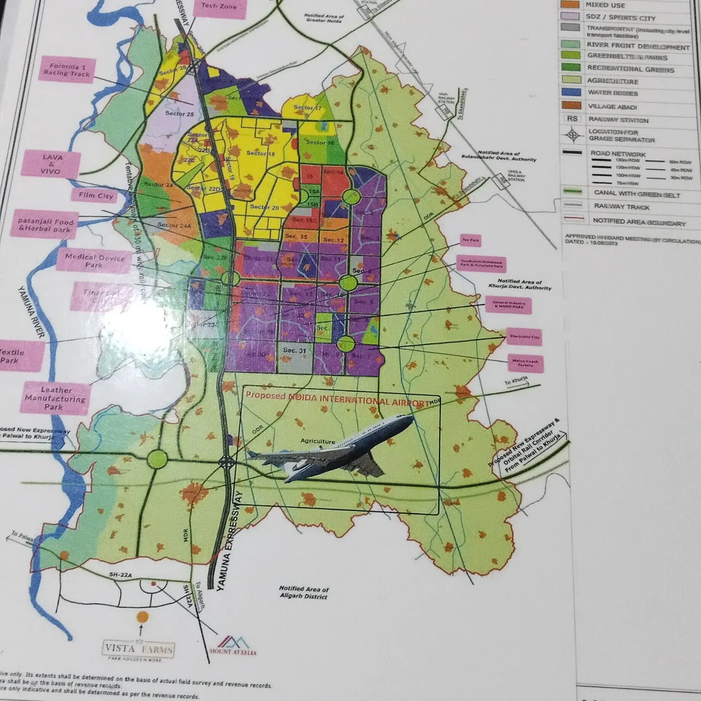 Freehold Residential Plot in Tappal Aligarh, Near Jewar airport