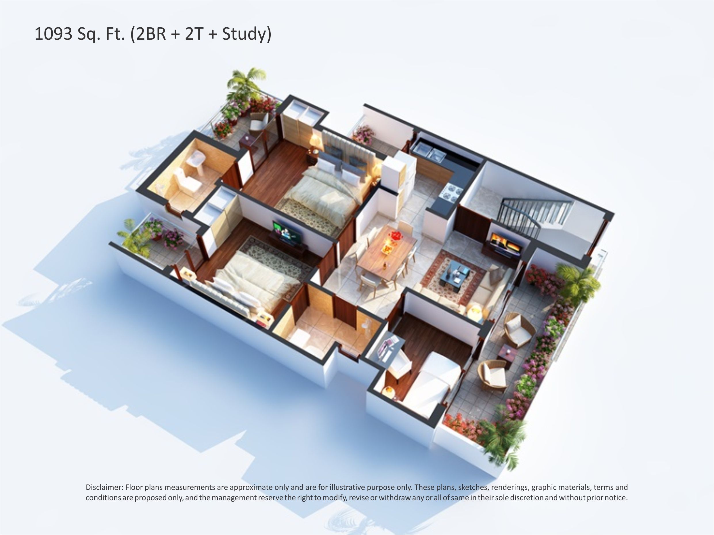 2 BHK Builder Floor/ Independent House in Central park Flower Valley , Gurgaon