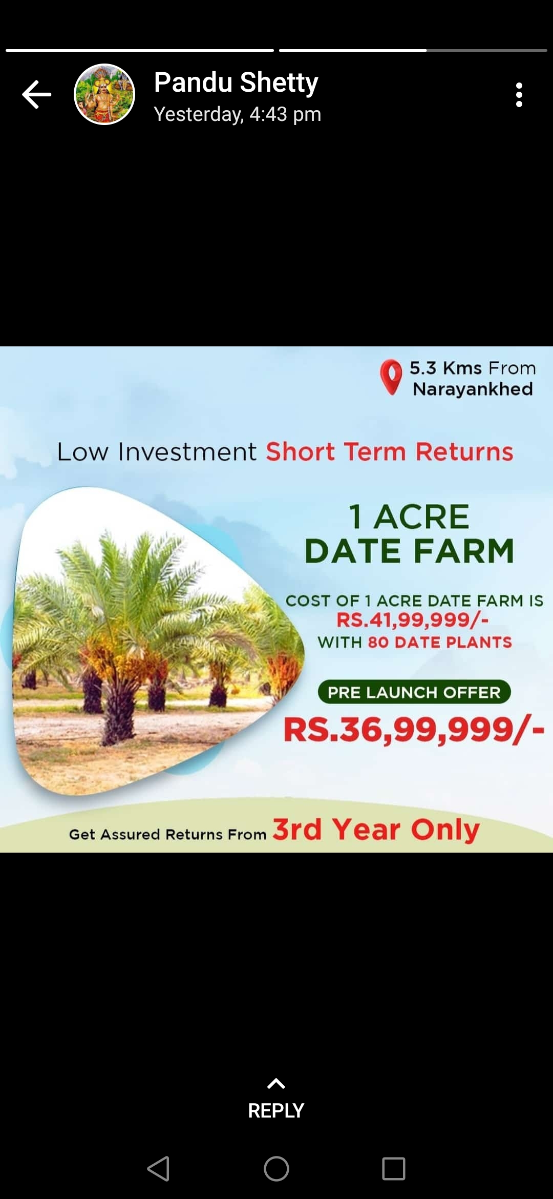 Agriculture land For Sale in Sampangi Bio Farm, Madhapur, Hyderabad