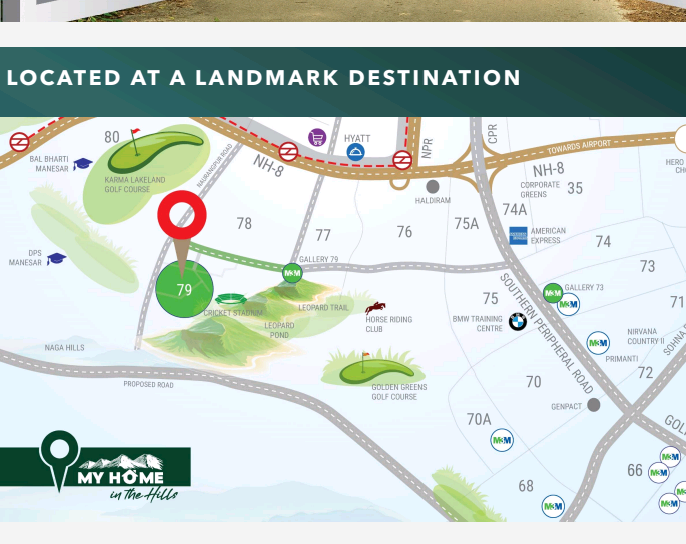 3 Bedroom Spacious Flat For Sale in M3M My Home, sector 79, Gurgaon