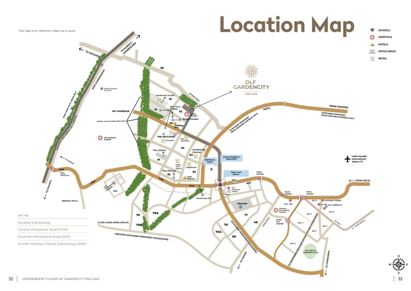 DLF Gardencity Enclave Floor Plan and Units for 3 BHK