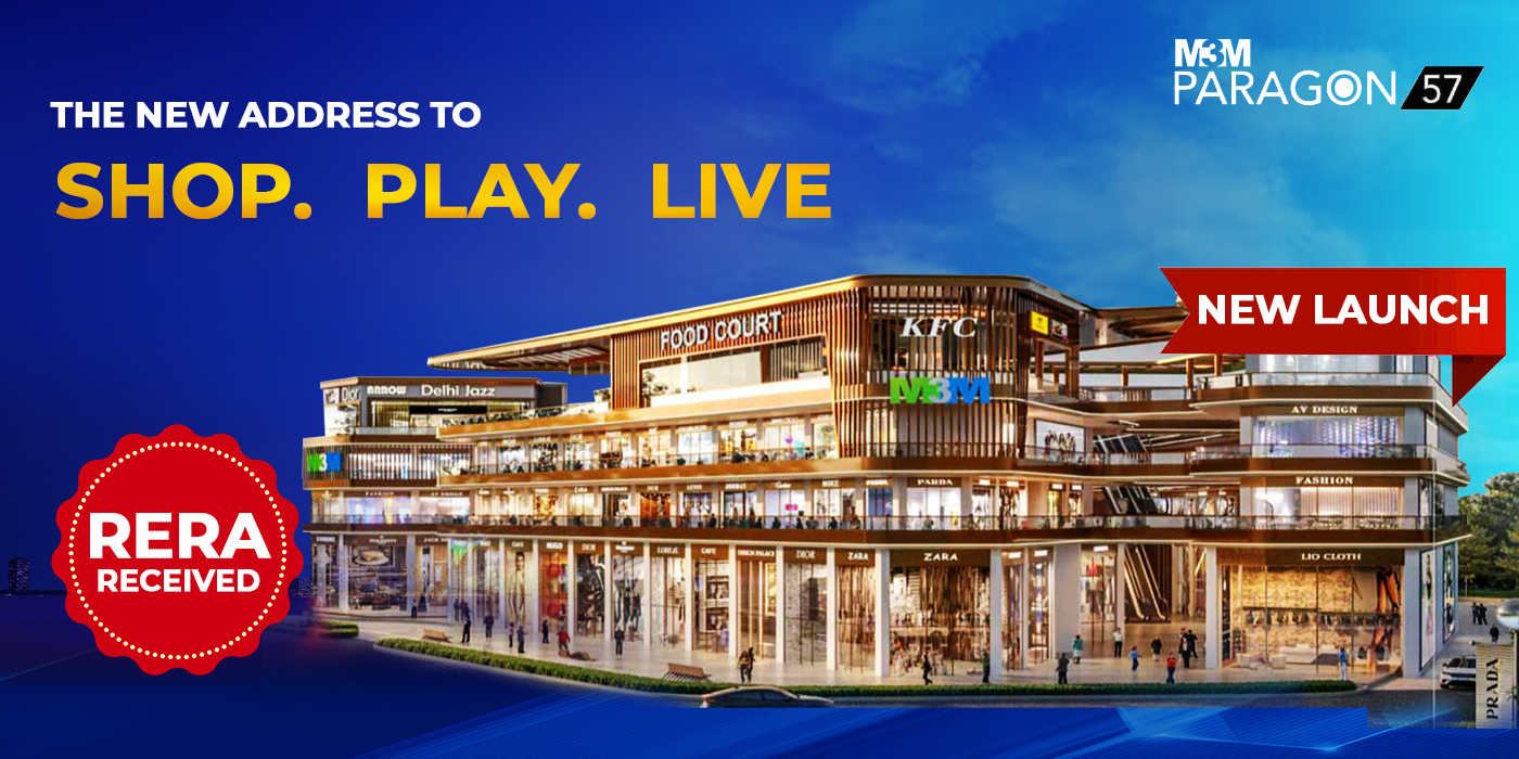 High Street Retail Shops in M3M Paragon 57 Sec 57 Gurgaon Price list