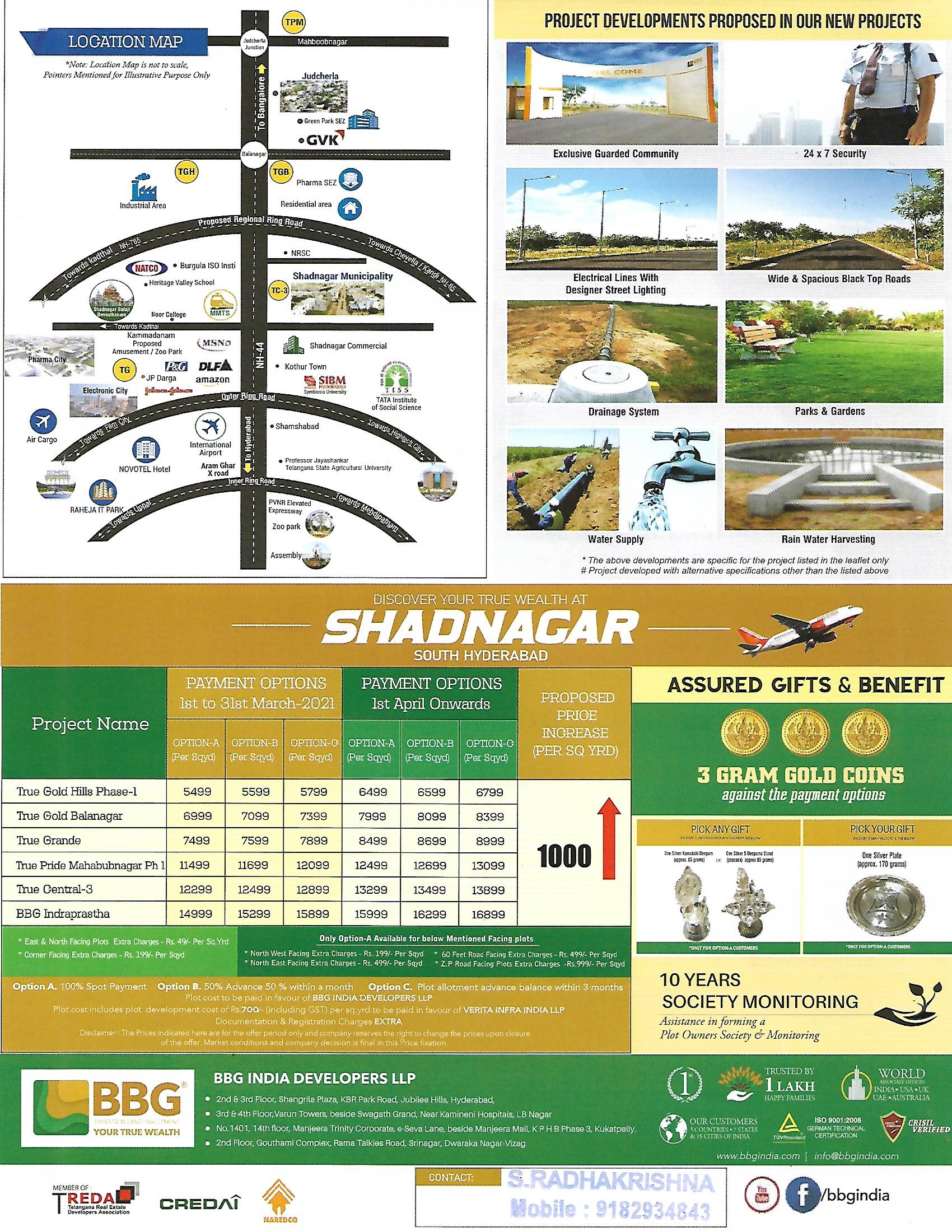 Open plots in Shadnagar
