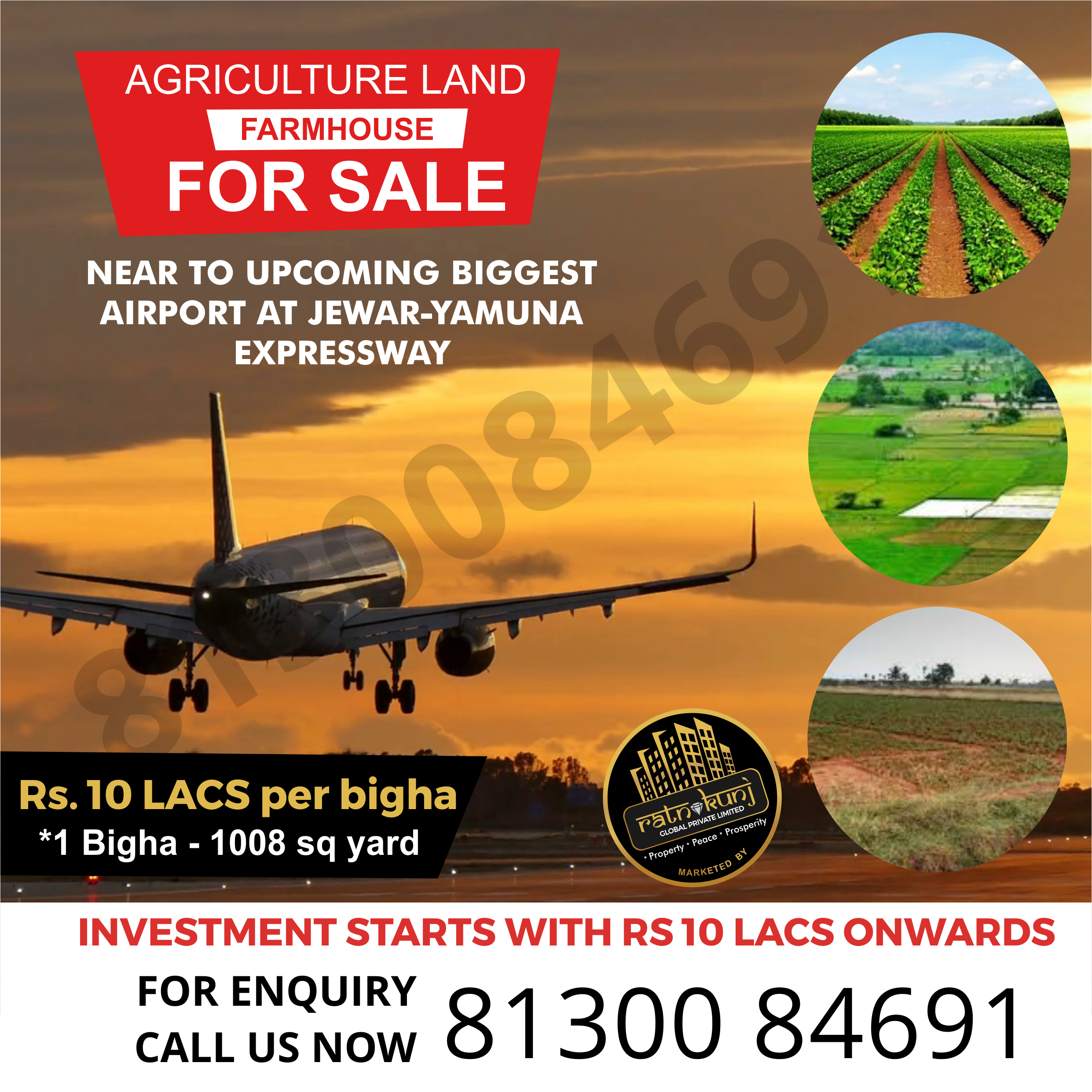 Agricultural Land for Sale in JEWAR