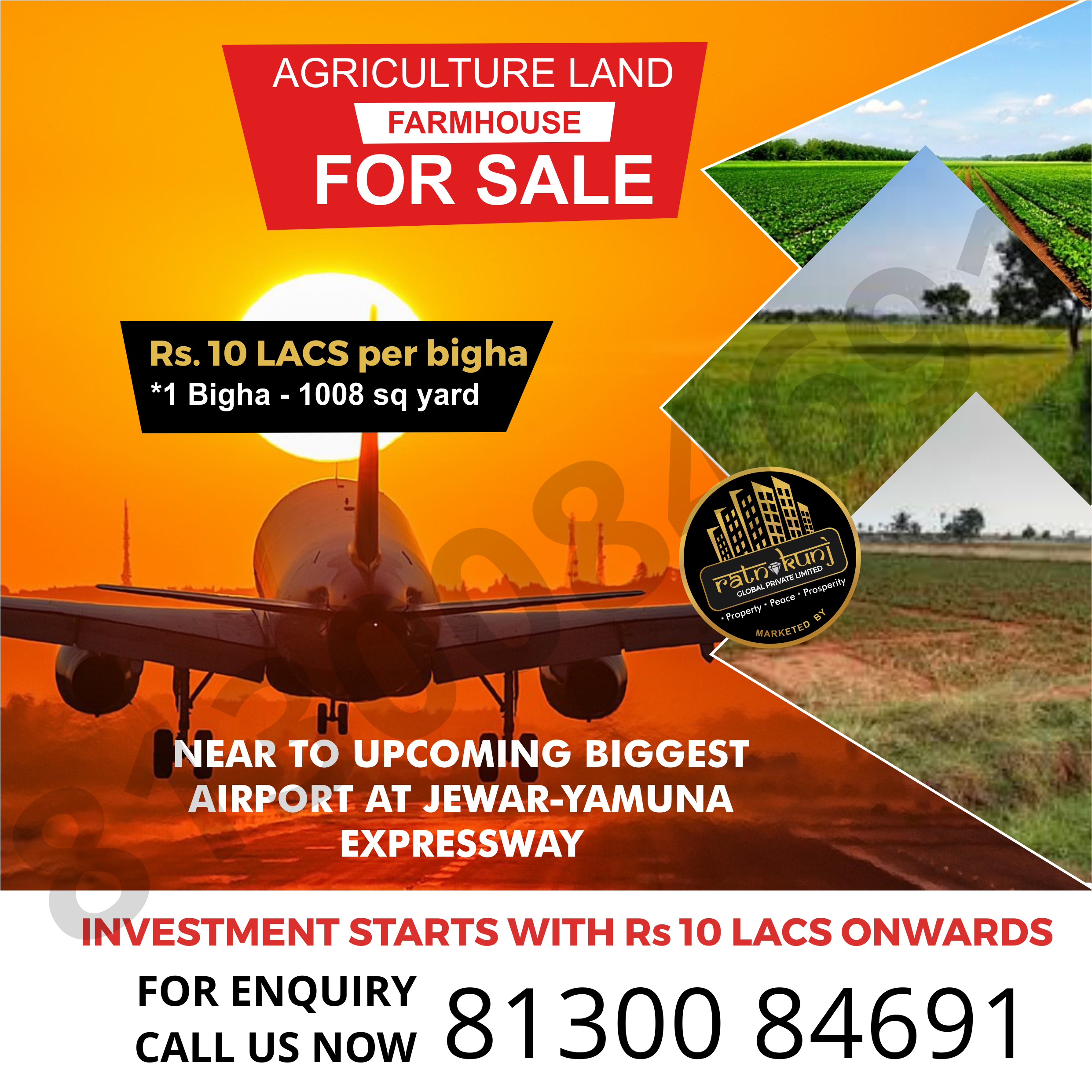 Agricultural Land for Sale in JEWAR
