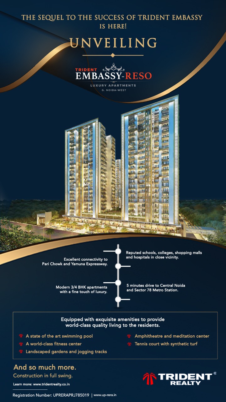 LUXURY APARTMENT ---TRIDENT RESO--GREATER NOIDA WEST