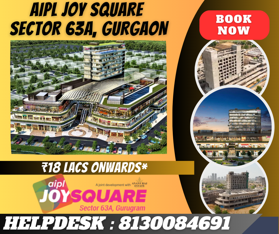AIPL Joy Square | Sector-63A Gurugram | ☎️8130084691