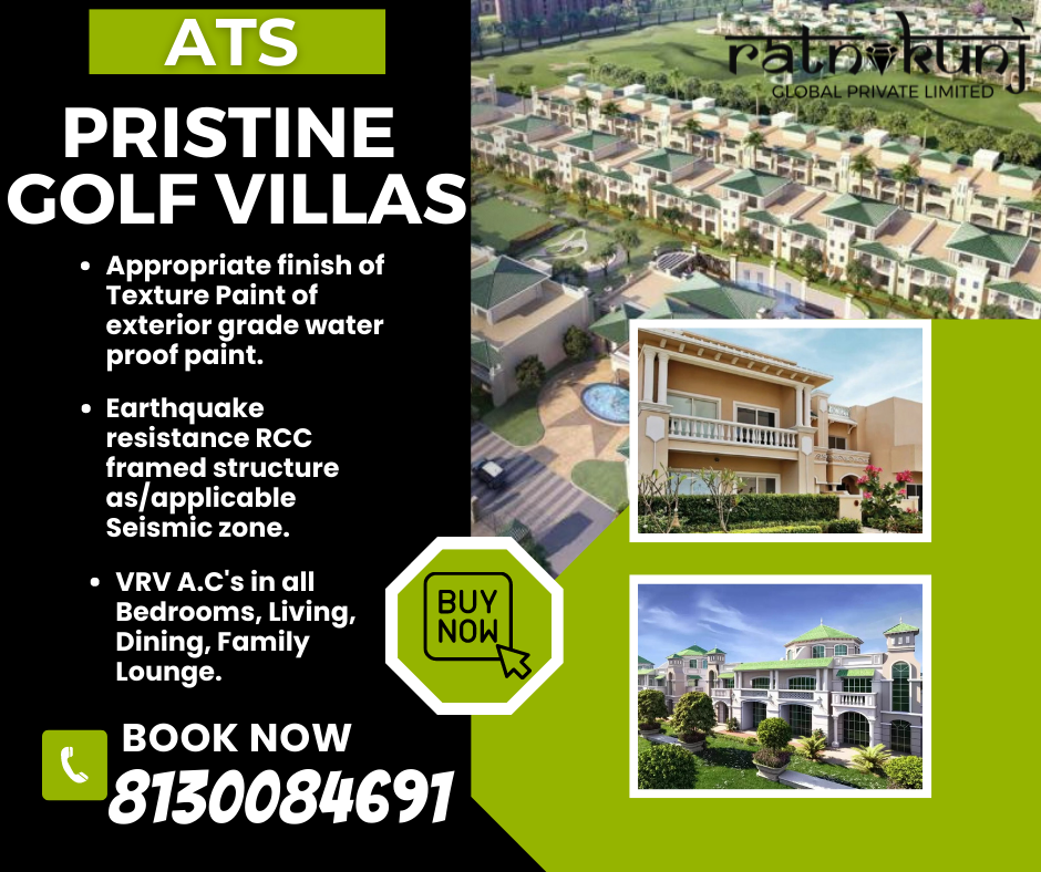 ATS PRISTINE GOLF VILLAS| Sector 150, Noida | ☎️8130084691