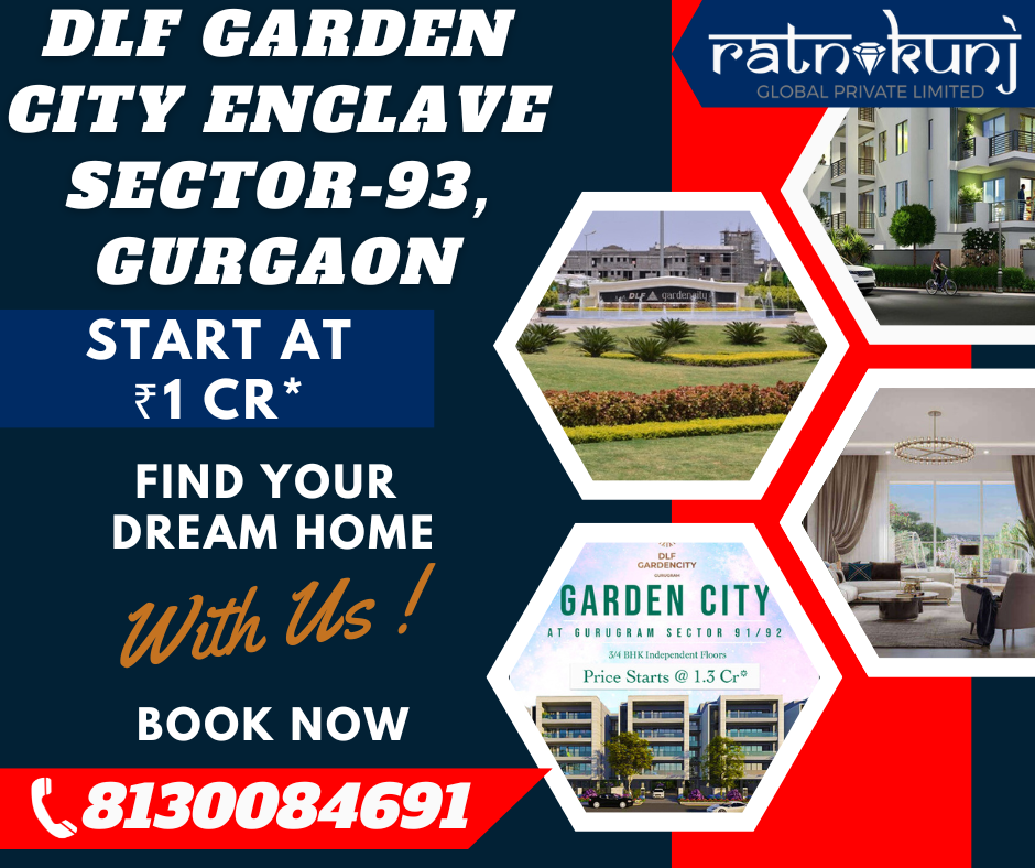 DLF Garden City Enclave | Sector-93, Gurgaon | ☎️8130084691
