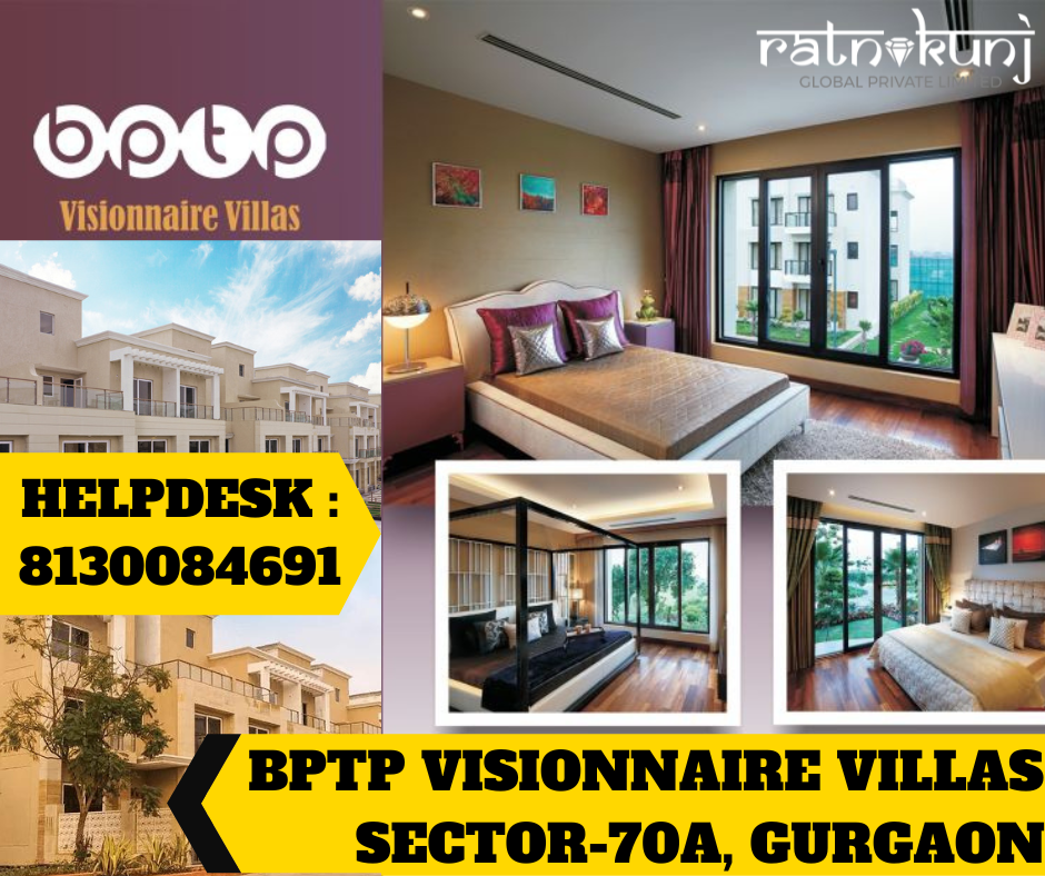 BPTP VISIONNAIRE VILLAS | SECTOR-70A , GURGAON | ☎️8130084691