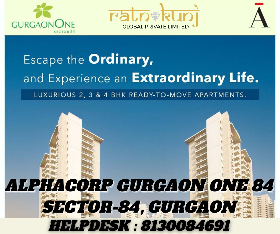 Alphacorp Gurgaon One | Sector-84, Gurgaon | ☎️8130084691