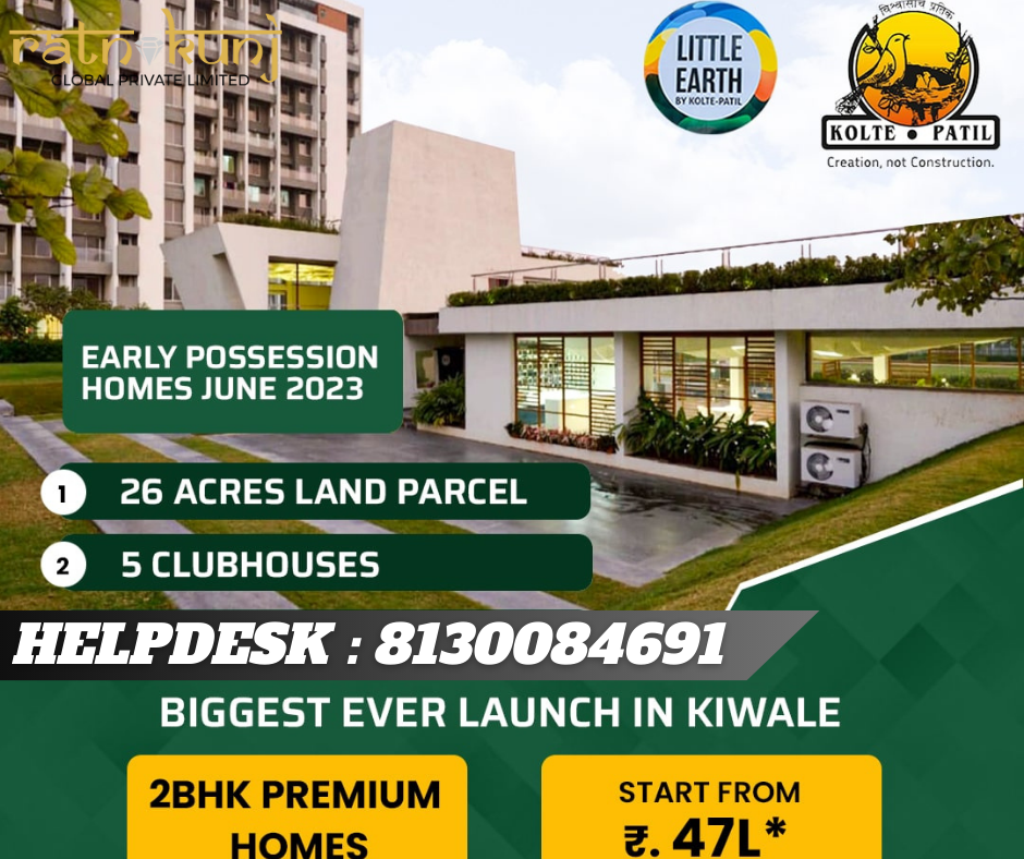 Kolte Patil Little Earth | Kiwale, Pune | ☎️8130084691