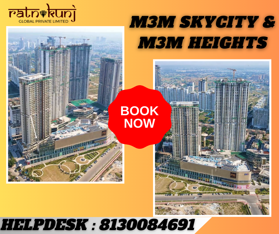 M3M Skycity & M3M Heights | Sector 65, Gurgaon | ☎️8130084691