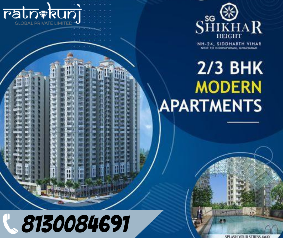 SG Shikhar Height | Siddharth Vihar, Ghaziabad | ☎️8130084691