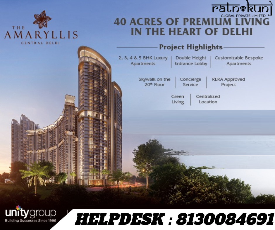Unity The Amaryllis | Karol Bagh, Central Delhi | ☎️8130084691