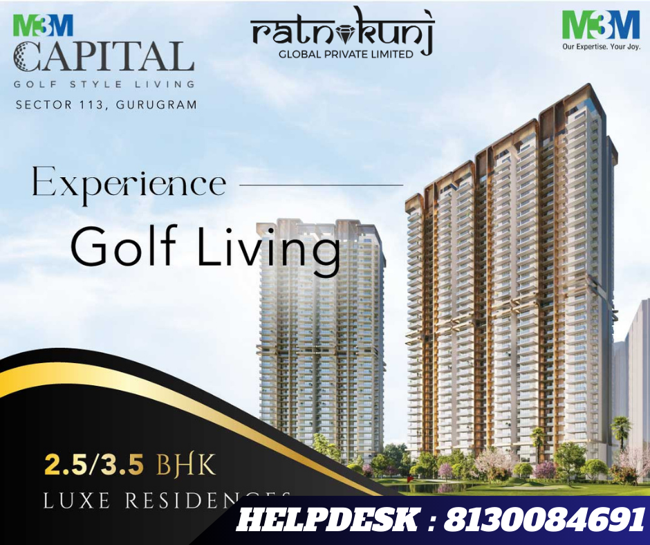 M3M Capital & M3M Capitalwalk | Sector-113, Gurgaon | ☎️8130084691