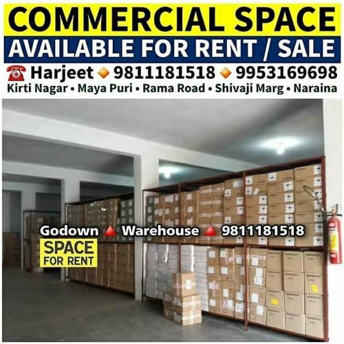 Commercial & Industrial Space for Rent / Lease / Sale in Kirti Naga