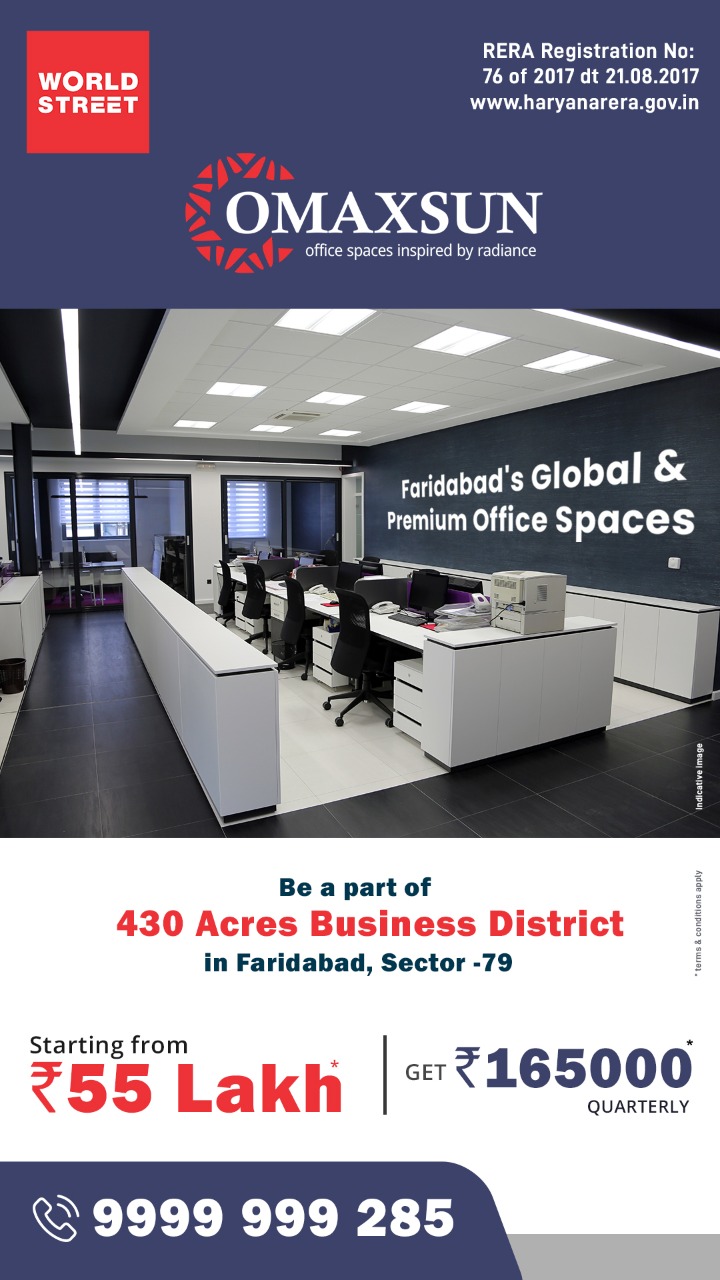 Commercial Office Space For Sale in Omaxe World Street, Sector 79, Faridabad