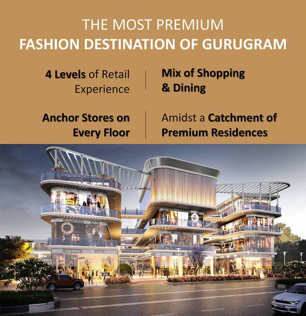 High Street Retail Shops in M3M Paragon 57 Sec 57 Gurgaon Price list