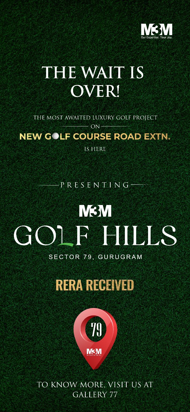 Freehold 4 Bedroom Floors For Sale in M3M Golf Hills, Sector 79, Gurgaon