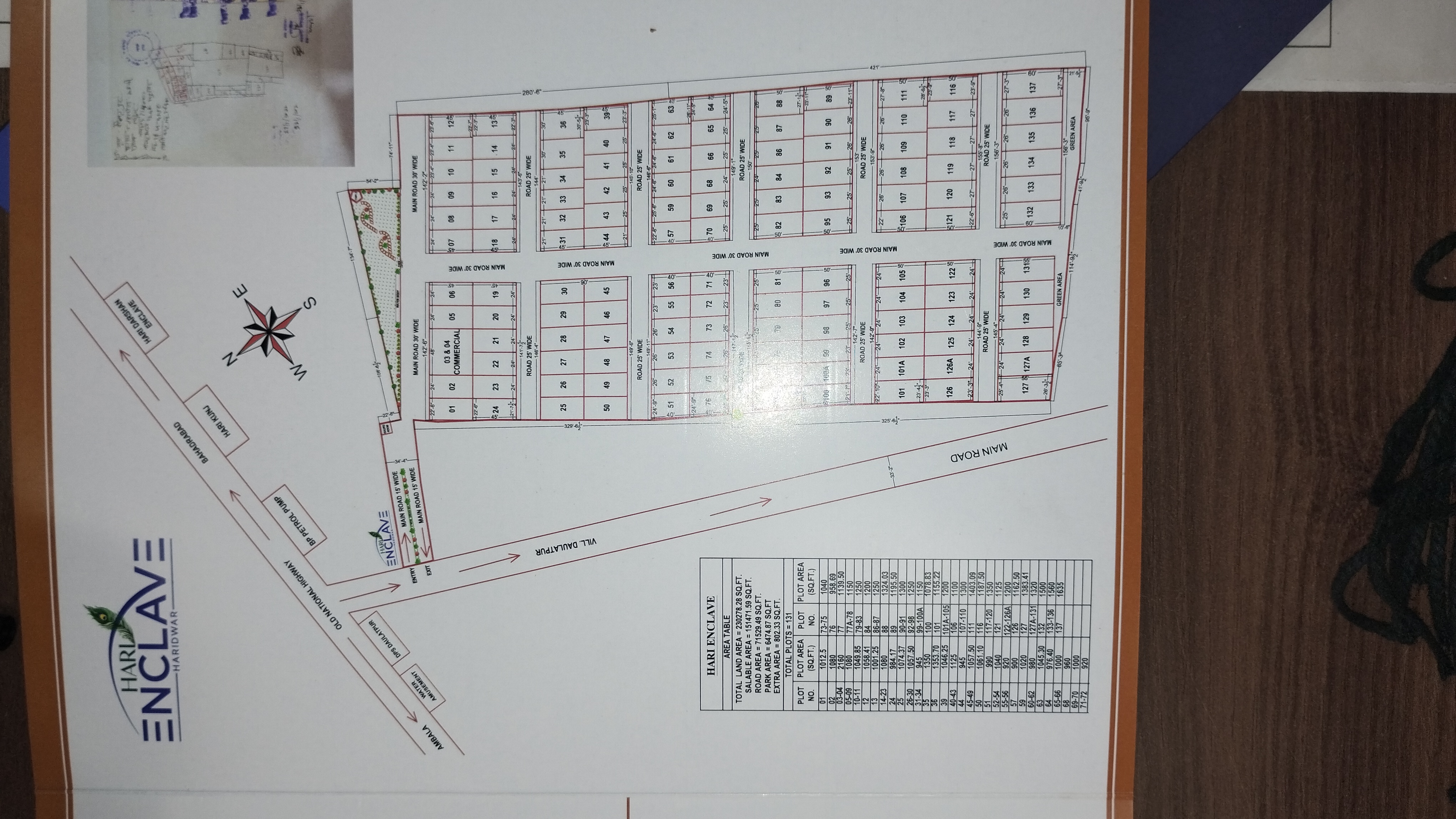 Hari Enclave gated community with free hold plots near ganga River