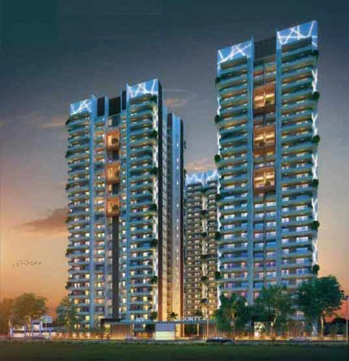 3 BHK flat area 1656 sq ft for sale in IVY County Noida 