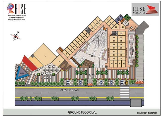 Ready To Move Commercial shop in Rise Madison Square, Noida Extension