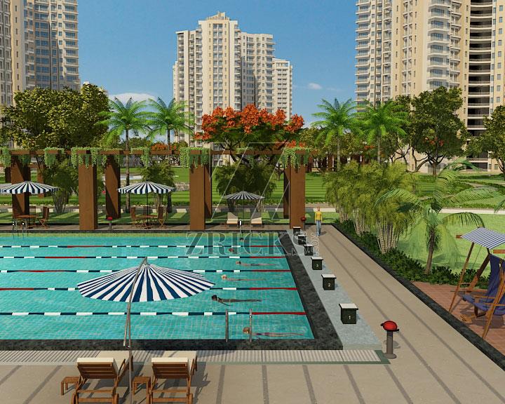 Size 1357sqft 3bedroom apartment for sale Palm Olympia in noida 