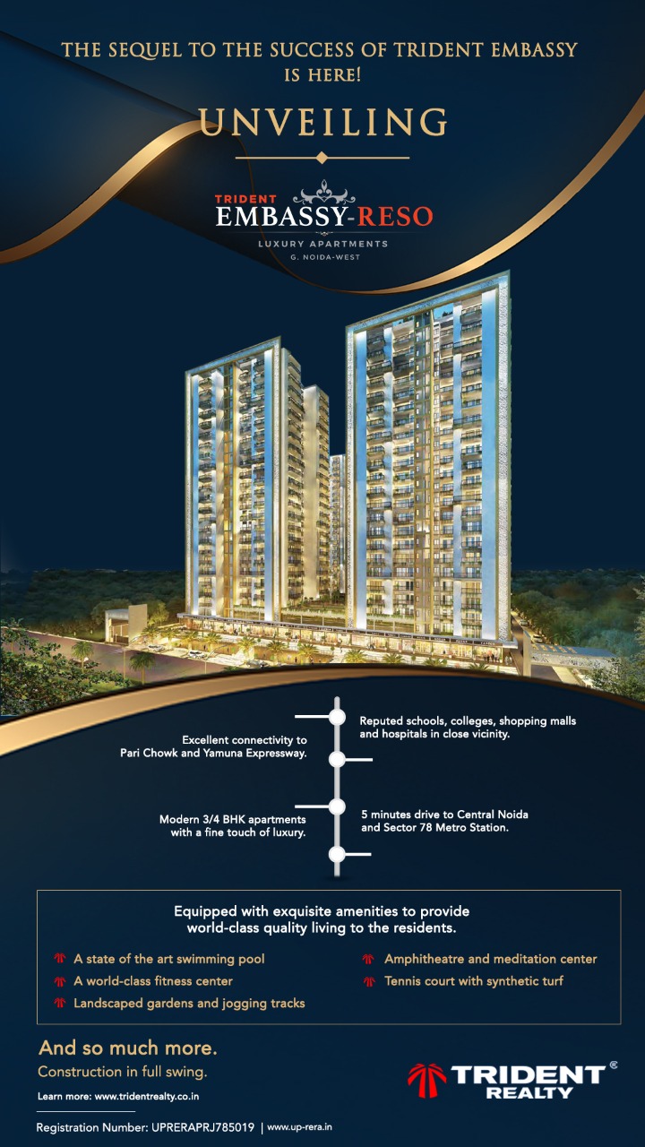 LUXURY PARTMENT--TRIDENT RESO--GREATER NOIDA WEST
